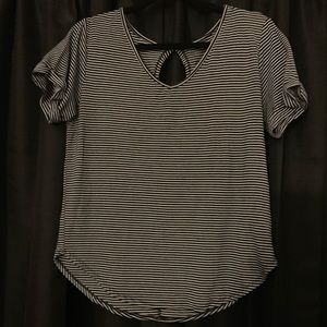 Striped black and white t-shirt